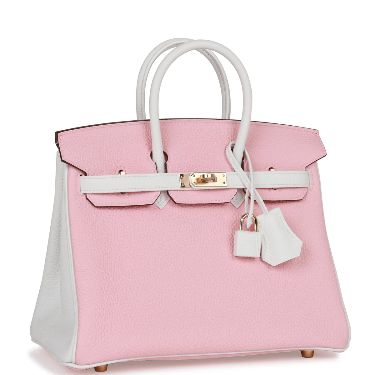 Rose Sakura and White 25 Clemence Handbag N966
