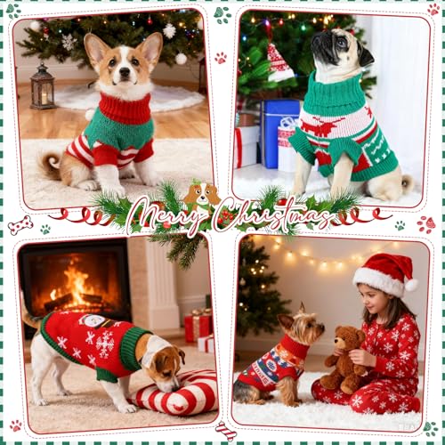 4 Pack Dog Christmas Sweater I264