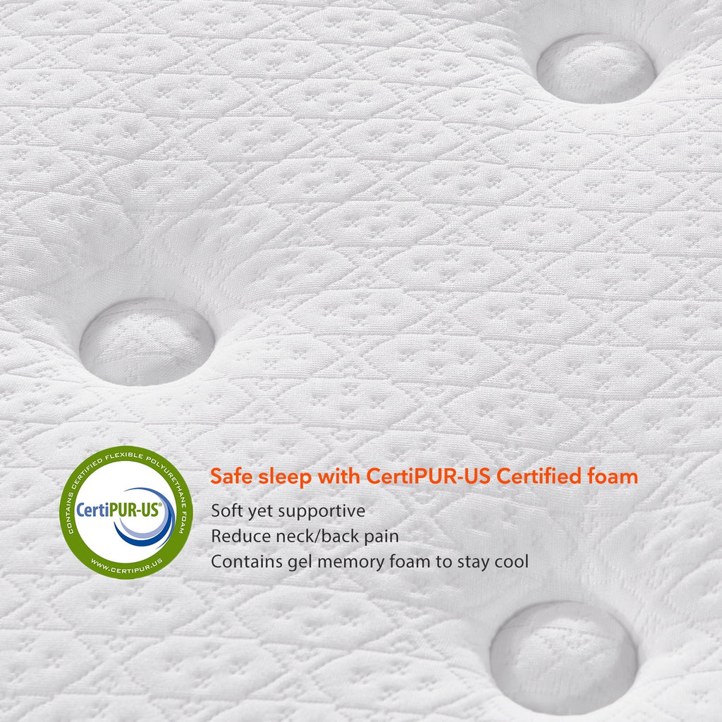 Queen Size Pocket Spring Hybrid Mattress W264