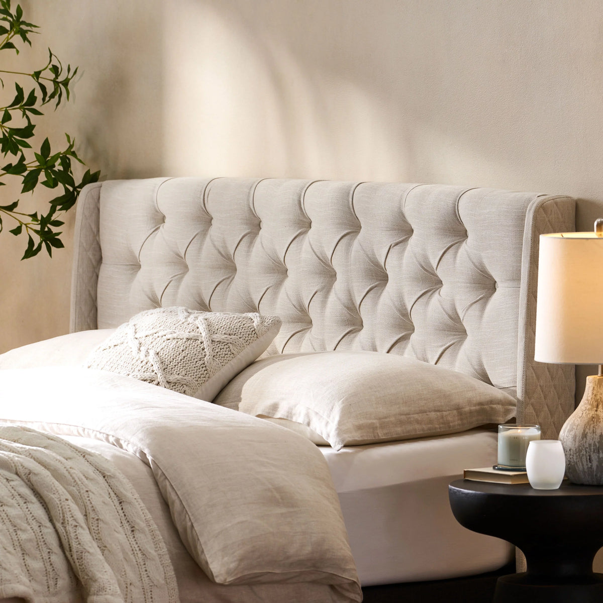 Queen Wingback Headboard C637