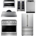 36 Gas Range, Range Hood, Refrigerator, Dishwasher, Microwave and Wine Cooler T77199