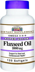 Flaxseed Oil 1000mg Softgels 120 Count 4 Pack Y583047