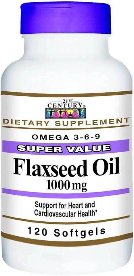 Flaxseed Oil 1000mg Softgels 120 Count 4 Pack Y583047
