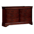 Solid Wood 6-Drawer Dresser in Cherry F3063
