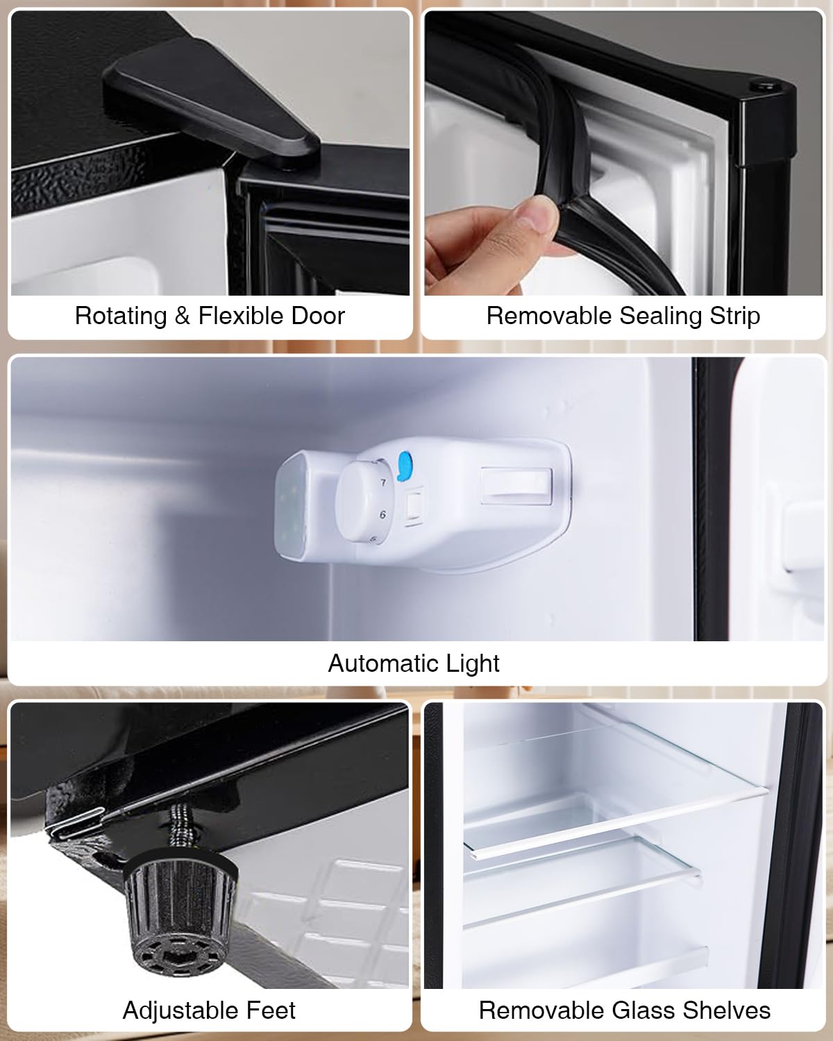 Black 3.5 Cu.Ft Compact Refrigerator with Freezer X22681