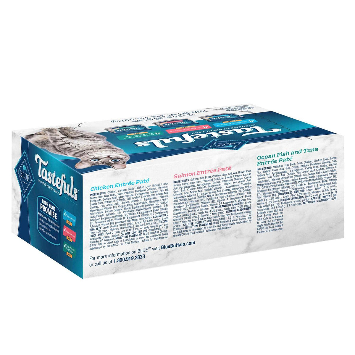 Chicken Salmon & Tuna Wet Cat Food Variety Pack G9493