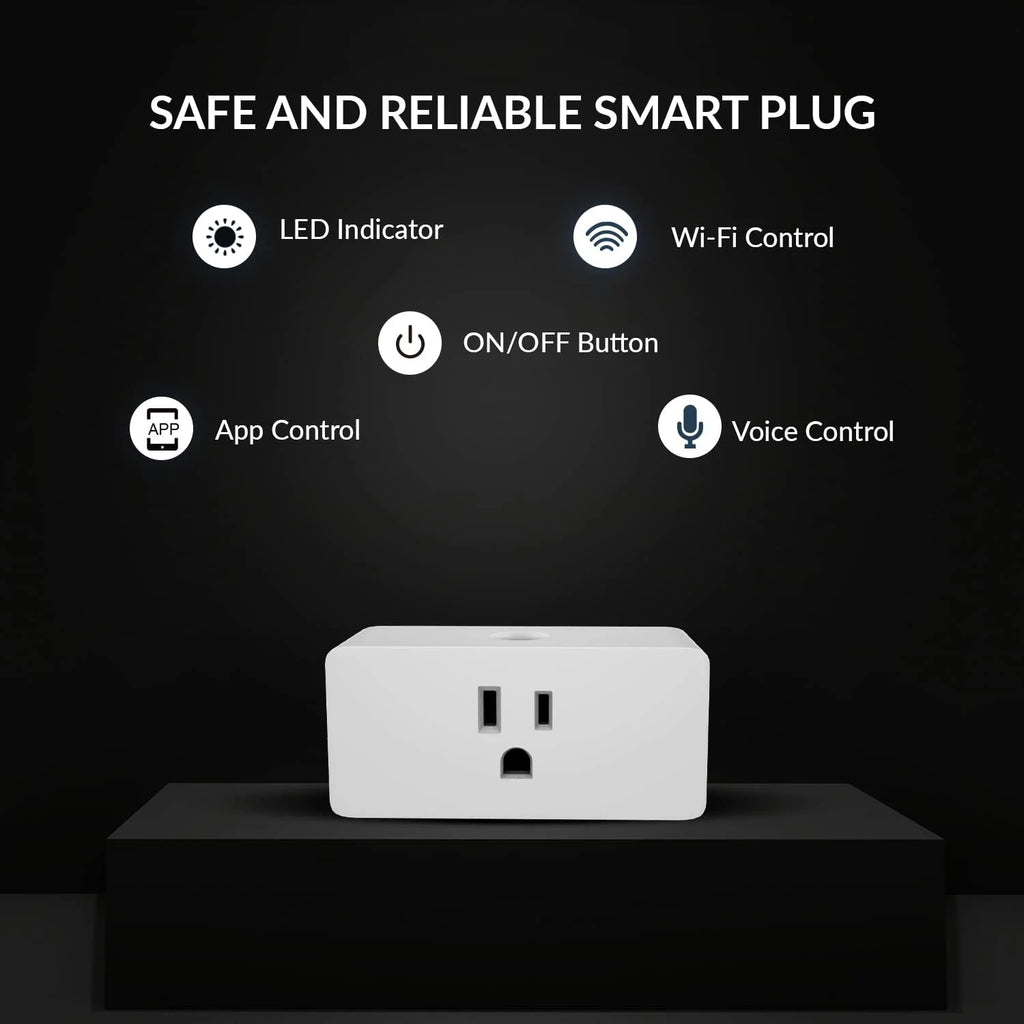 Smart Wifi Socket Voice Control Plug 4 pcs J9583