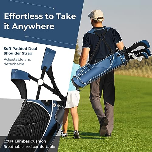 Golf Stand Bag with 4 Way Dividers and 4 Pockets J315615