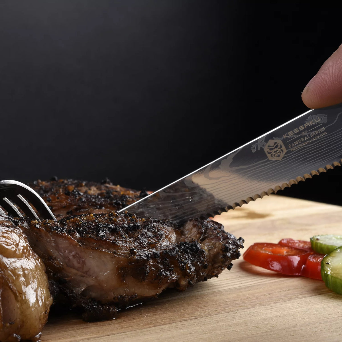 5-Inch Forged High Carbon Stainless Steel Steak Knife Set A57141