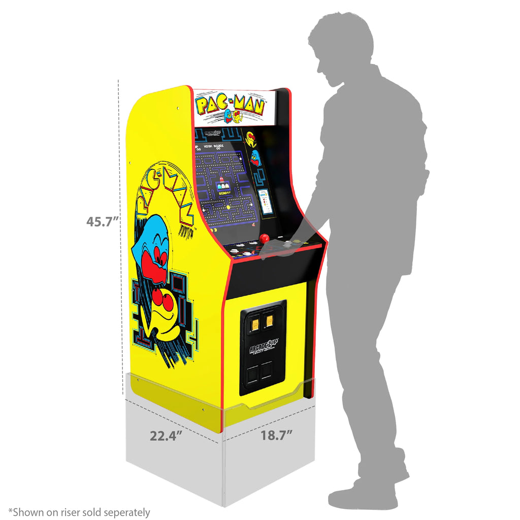 4 Feet Tall Stand-Up Arcade Game with 14 Classic Games and 17-Inch Screen E965