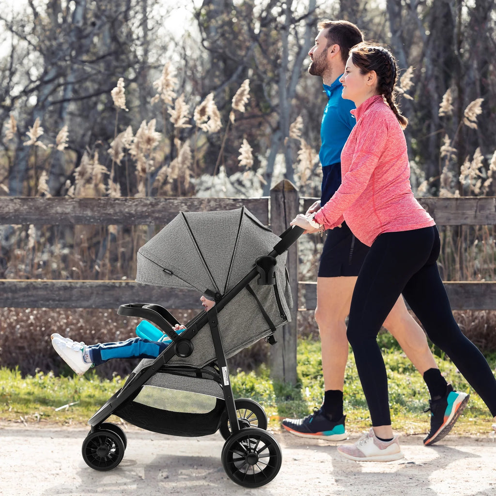 Grey Baby Jogging Stroller Travel System F726206