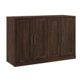 Black Walnut Full Cabinet Bed with Mattress C5071