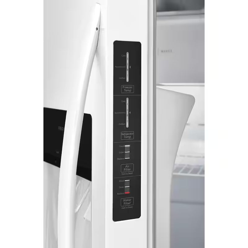 22.3 cu. ft. Side by Side Refrigerator in White G64565