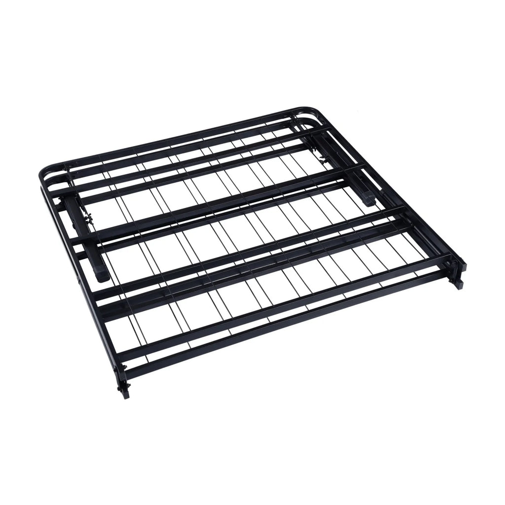 Full Size Low Profile Foldable Metal Bed Frame Black T170847