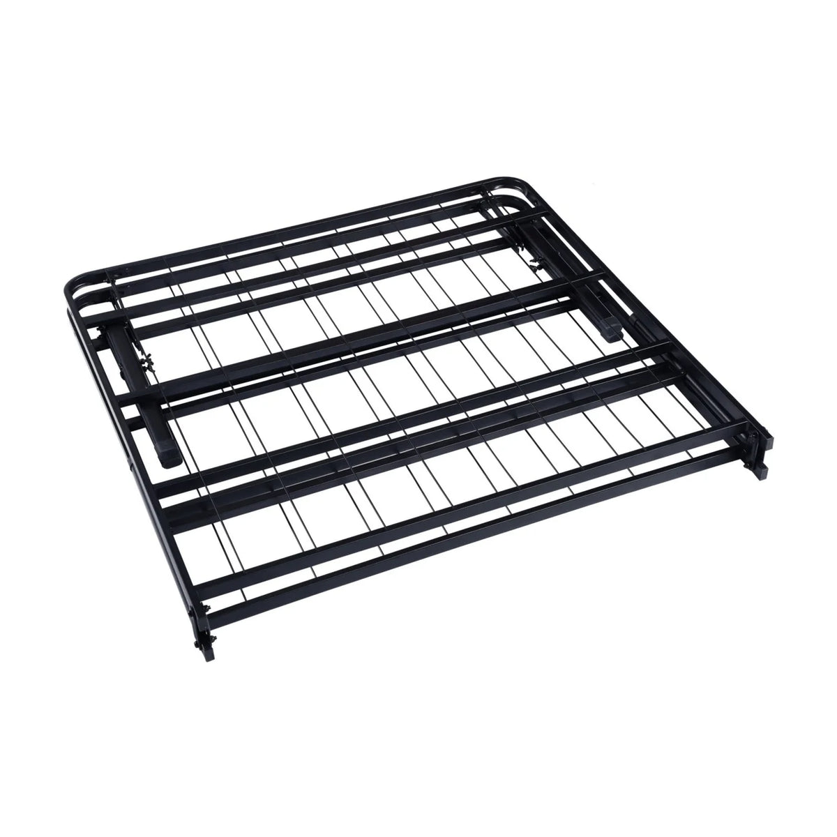 Full Size Low Profile Foldable Metal Bed Frame Black T170847