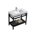 36 in. Stainless Steel Console with Acrylic Sink R292