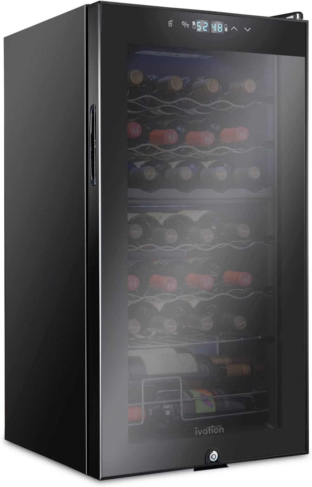 28 Bottle Compressor Wine Cooler Refrigerator A8577