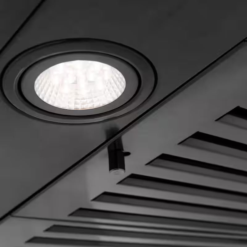 Black Stainless Steel 42 in. 400 CFM Convertible Wall Mount Range Hood D60554