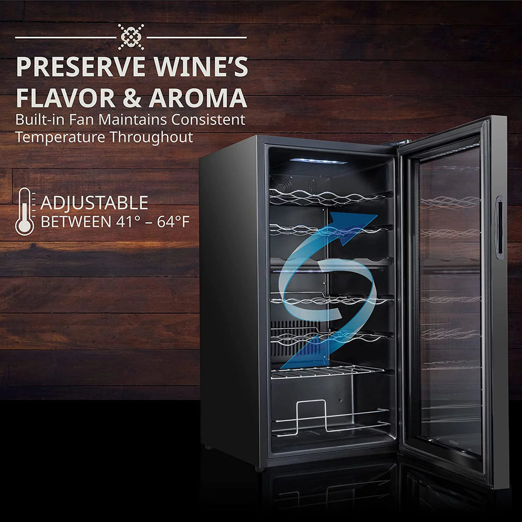 28 Bottle Compressor Wine Cooler Refrigerator A8577