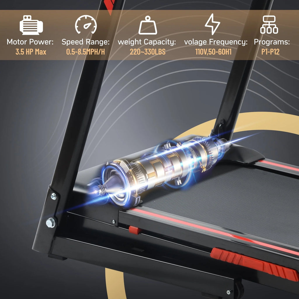 3.5 HP Folding Treadmill with Incline Q59972