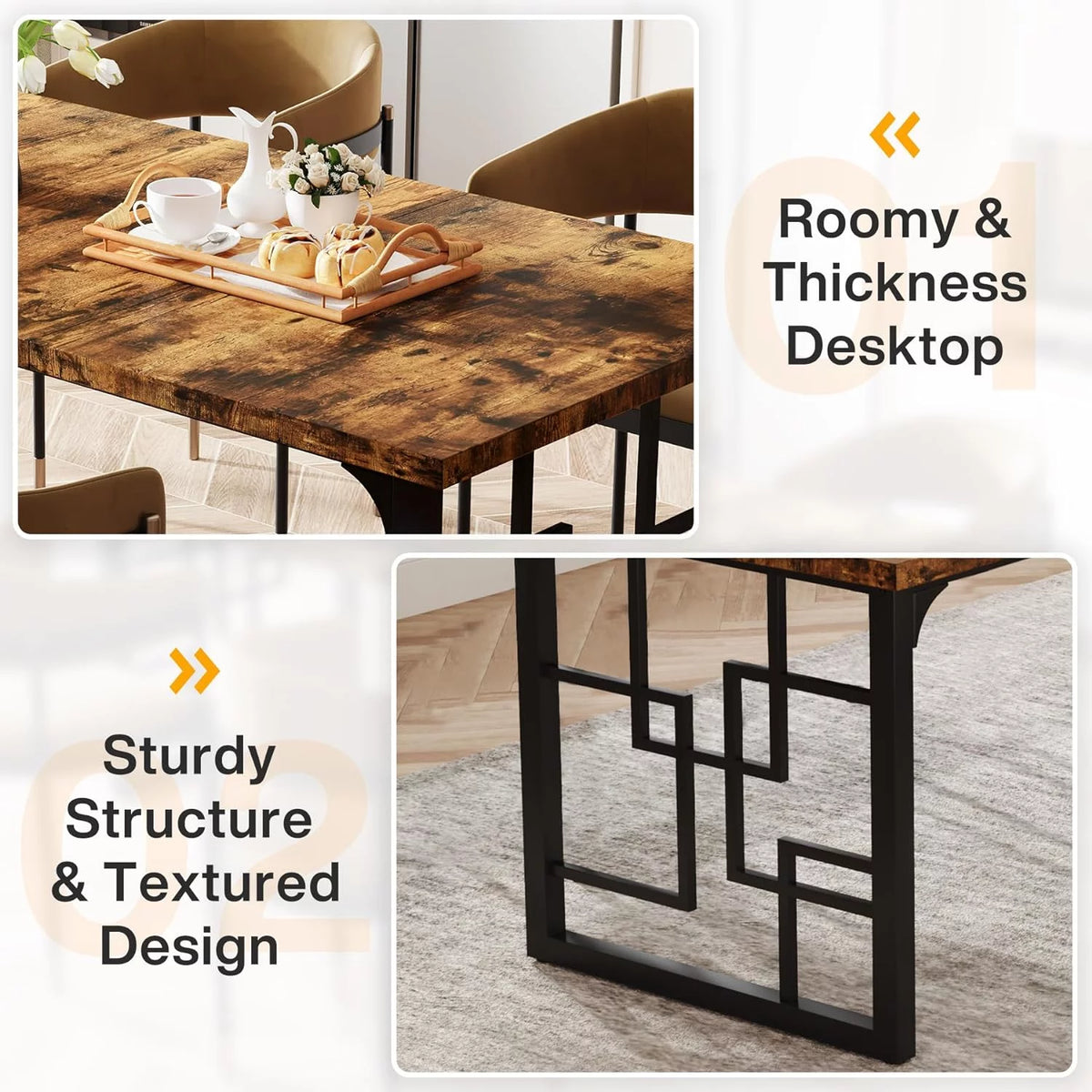 63" Rectangular Dining Table Q973