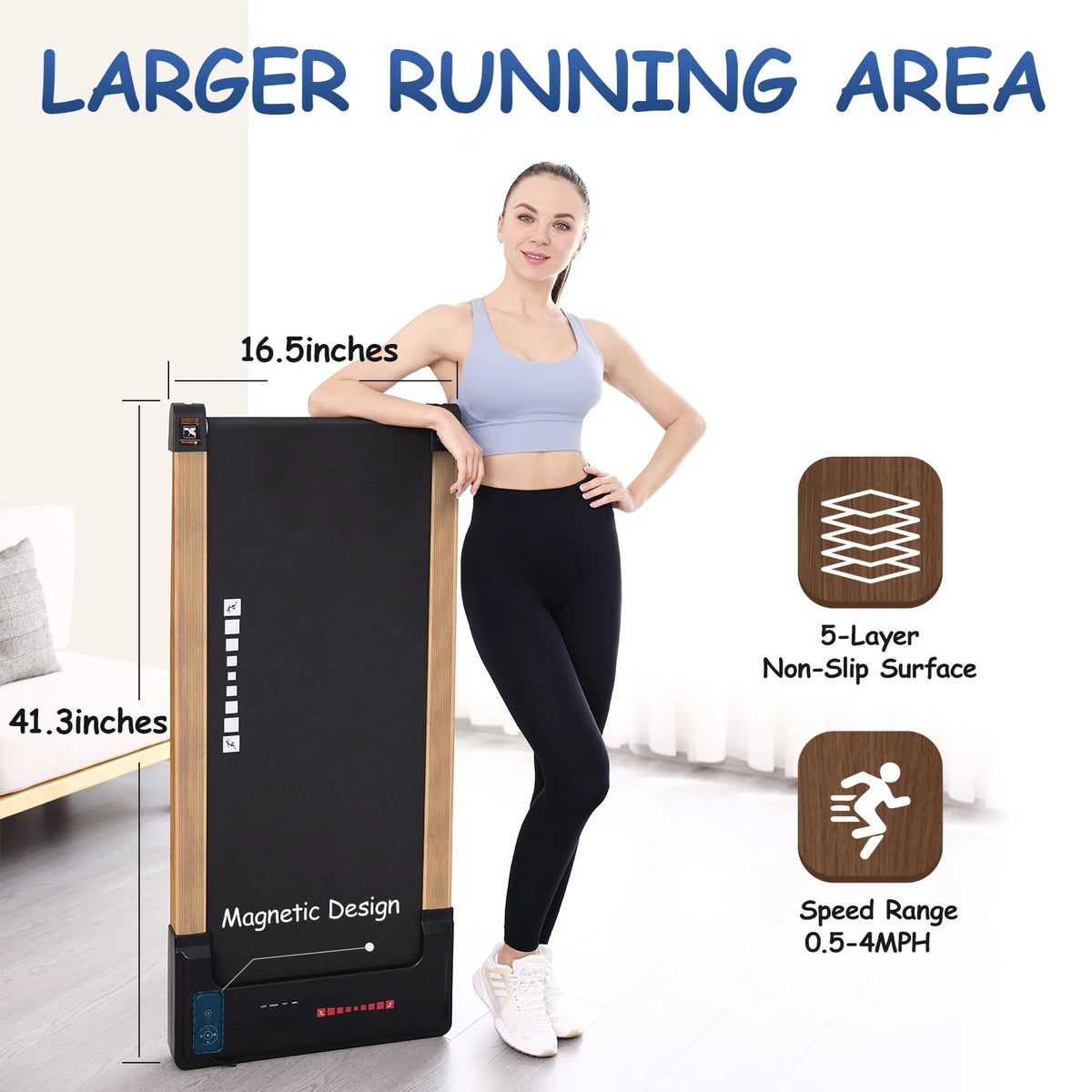 Wood 2.25HP Portable Mini Treadmill A206