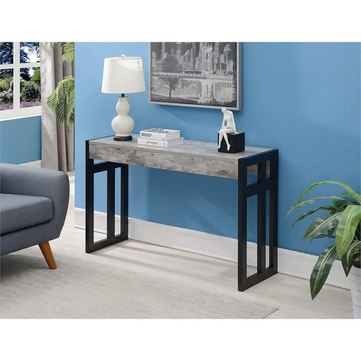 Black Wood Console Table U200