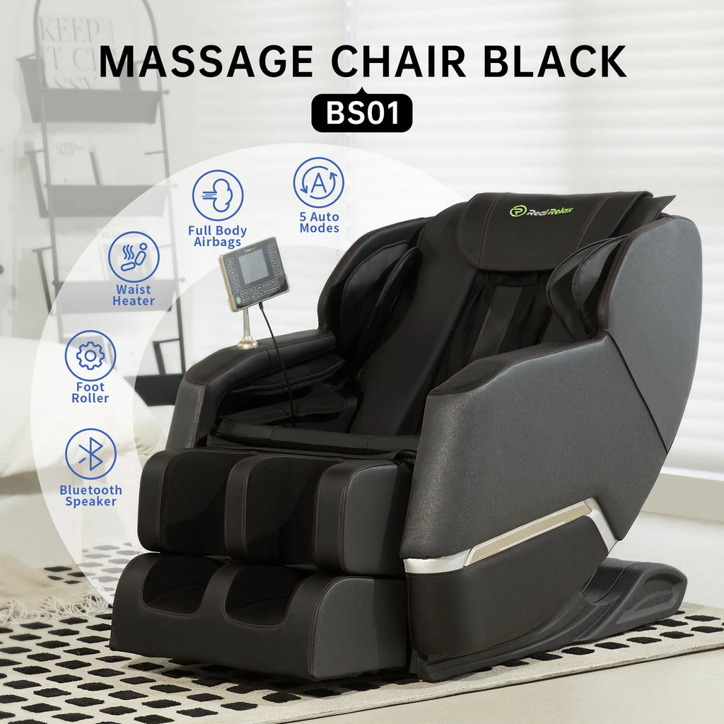 Black Zero Gravity Electric Massage Chair U630