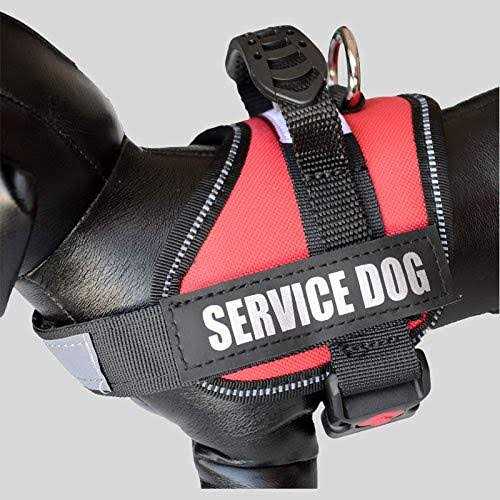 Service Dog Vest Harness Reflective Woven Polyester Nylon I445772