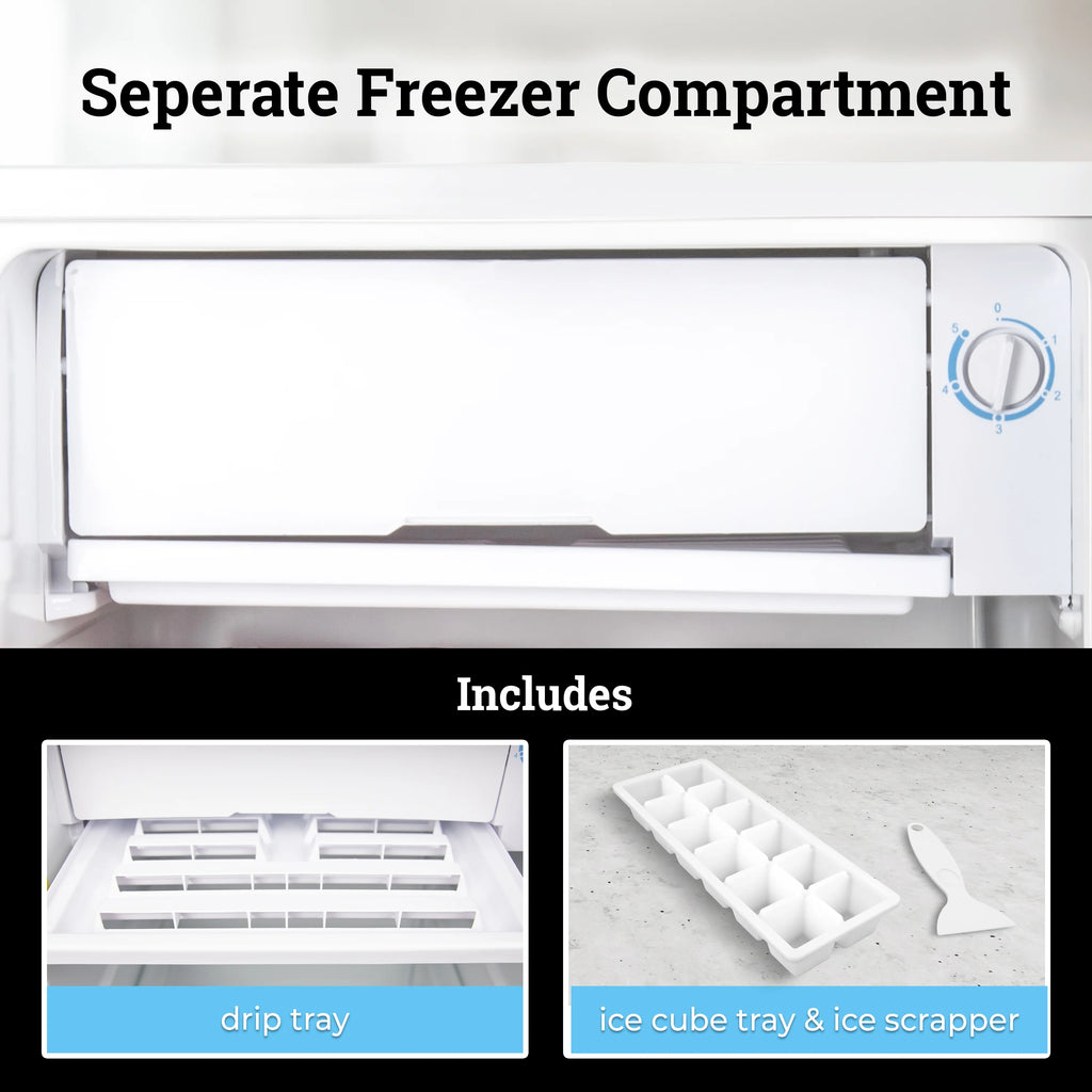 White 2.6 Cu. Ft. Refrigerator with Freezer B83274