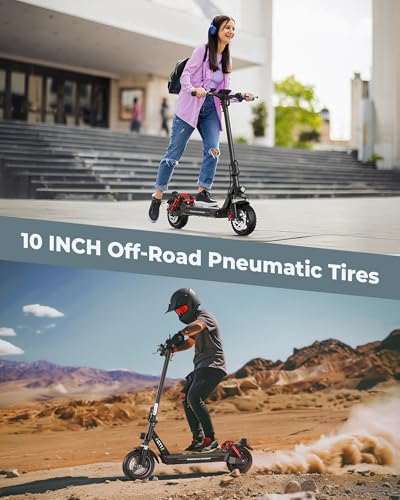 Electric Scooter with 800W Motor, 28 MPH, 10" Off-Road Tires L138449