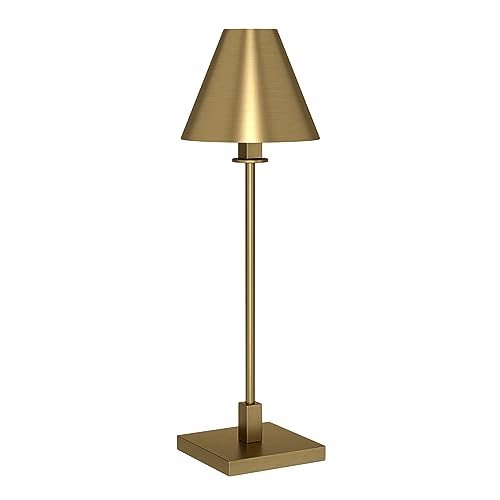 28" Tall Table Lamp with Metal Shade in Black H972359