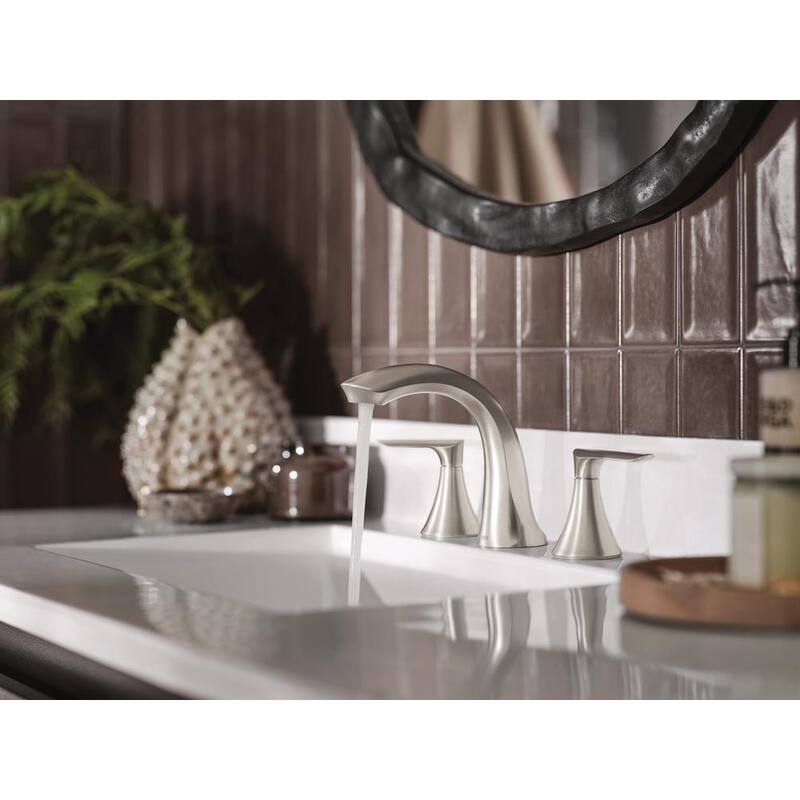 8 in. Widespread 2-Handle Bathroom Faucet Brushed Nickel P3788