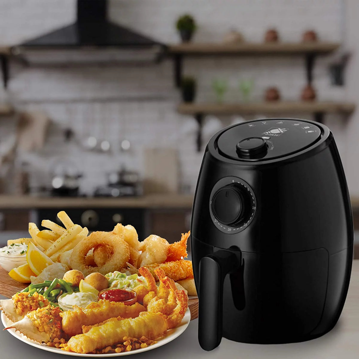 Red 2.0L Hot Air Fryer B6084