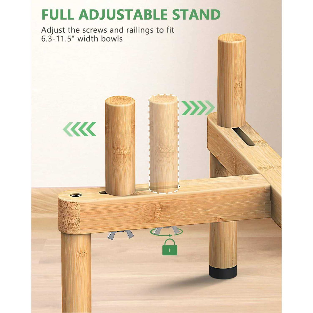 Adjustable Elevated Dog Bowl Stand G34125