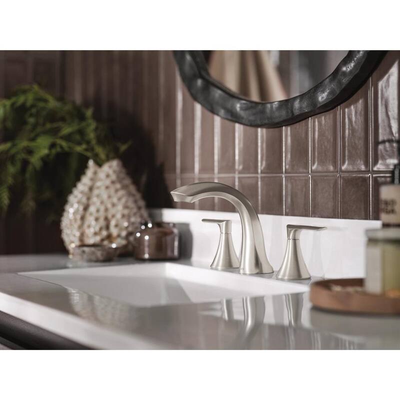 8 in. Widespread 2-Handle Bathroom Faucet Brushed Nickel P3788