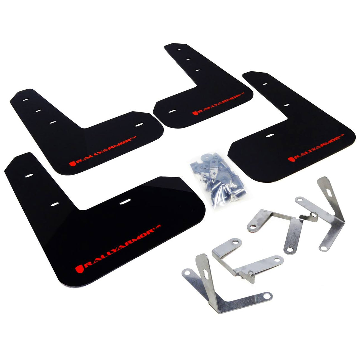 Black Mud Flap with Red Logo J45245
