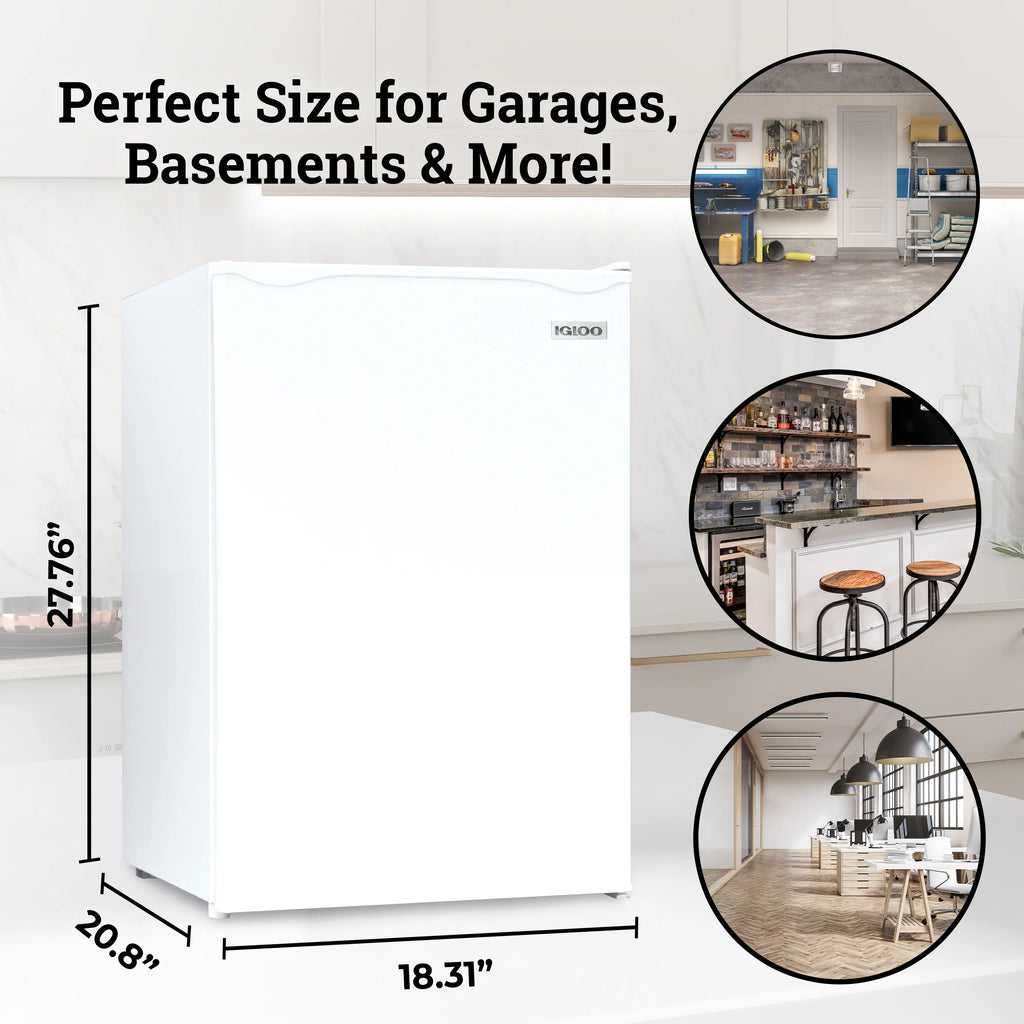 White 2.6 Cu. Ft. Refrigerator with Freezer B83274