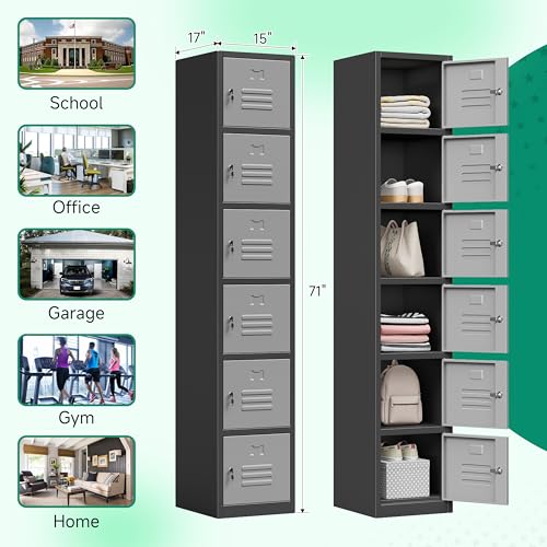 71" Metal Storage Cabinet with Lock Y440