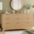 9 Drawer Fluted Wood Dresser X5058