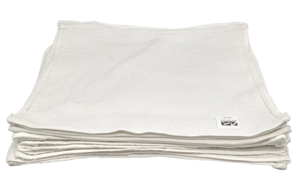 White Cotton Washcloths Set of 60 H4960