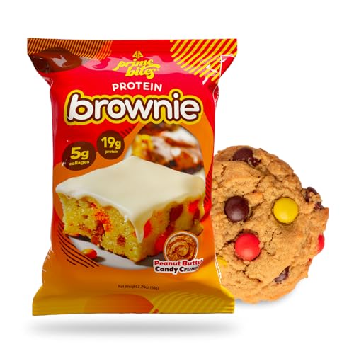 Protein Brownie 12 Bars Peanut Butter Candy Crunch K173674