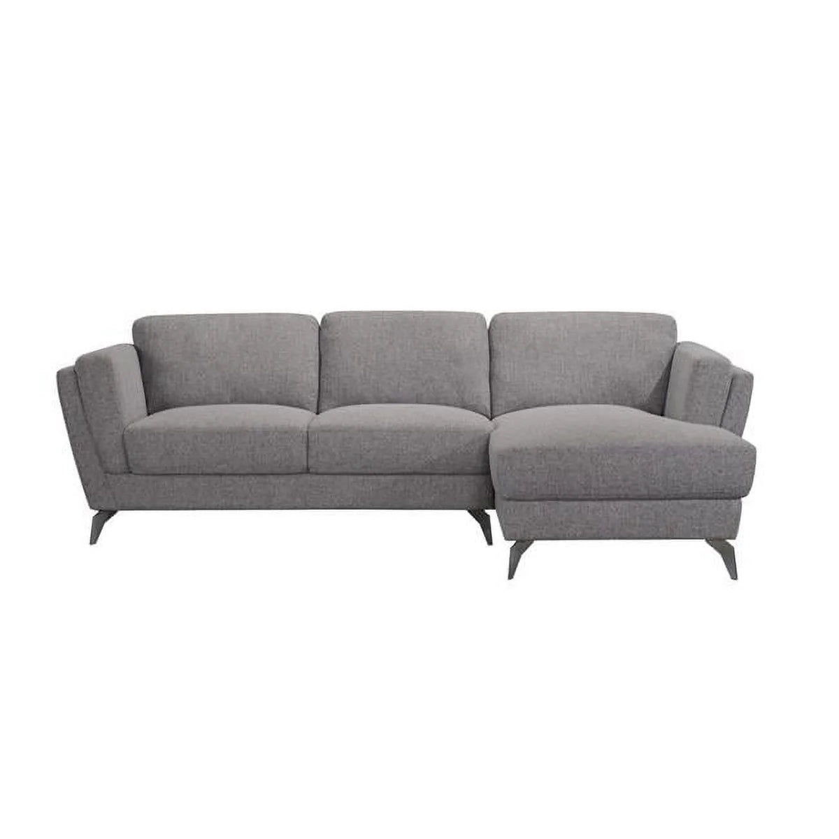 Gray Cotton Blend L-Shaped Sofa & Chaise H689513