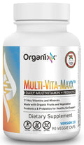 Whole Food Multivitamin Vegan Fermented Vitamin Supplement with Organic Fruits and Veggies, 90 Gel Capsules D989