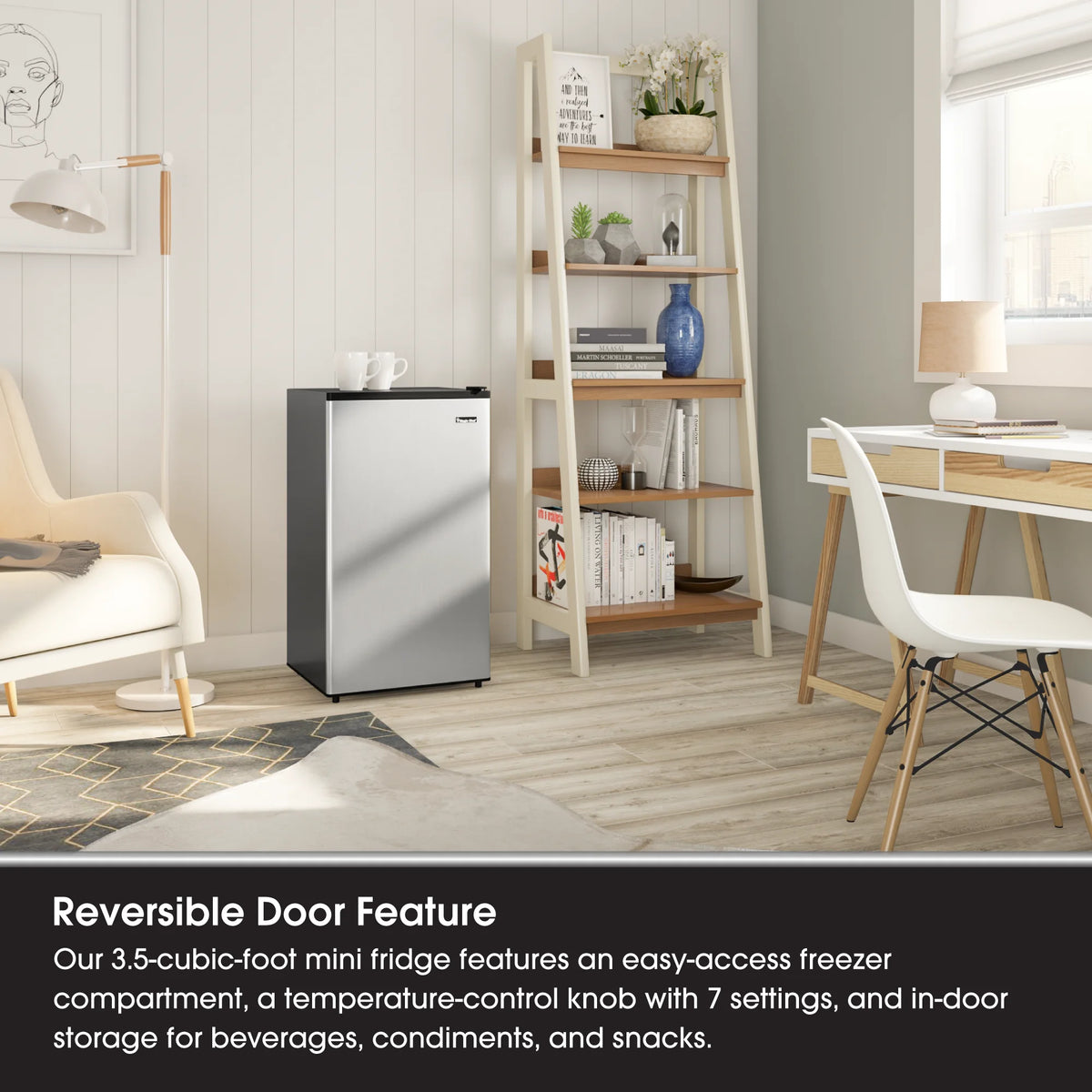 18.5 inch 3.5 Cu. ft. Compact Refrigerator Single Door V38287