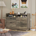 Black 6 Drawers Dresser O40136