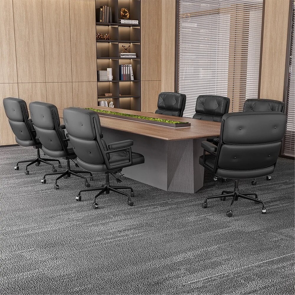 Genuine Leather Rotating Office Chair F3332