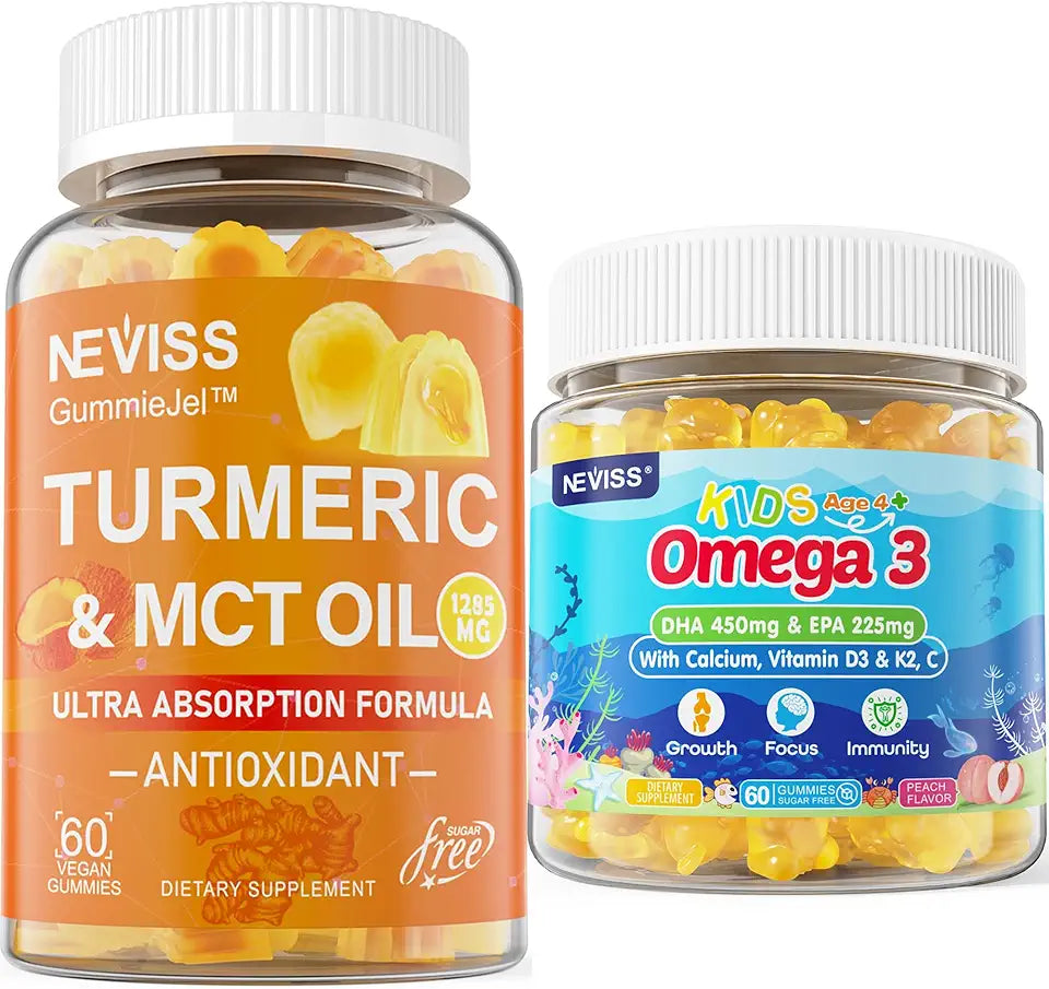 Turmeric Gummies + Omega 3 Gummies for Kids M83880