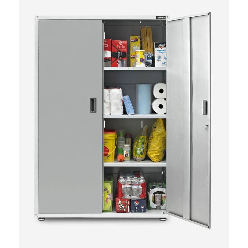 Steel Freestanding Garage Cabinet in Gray Slate P76711