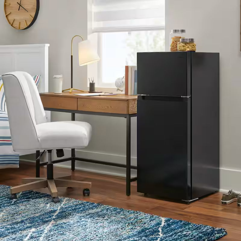 Black 4.5 cu. ft. 2-Door Mini Refrigerator with Freezer Z4743